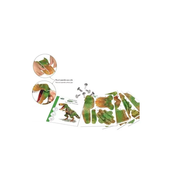 Maquette Géante Dino 3D Créalign' | Puzzle T-Rex Enfant dès 6 ans