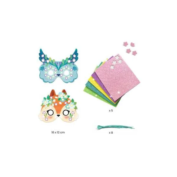 Masques mosaïques Animaux de la forêt - Do it Yourself Djeco