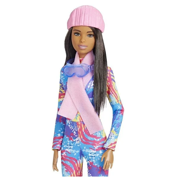Mattel - Barbie Winter Sports Doll on Sleigh - Dolls Playsets Toy Figures