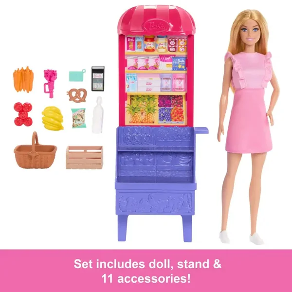 Mattel - Dolls Playsets - Barbie Malibu at the Market - Pink - 3 Years - Role Play