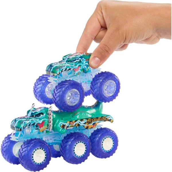 Mattel Hot Wheels Monster trucks power smashers remorqueur et camion