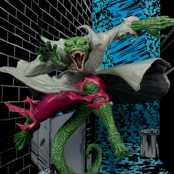 McFarlane Toys Marvel Le Lézard Échelle 1:10ème Collectible avec Scène (SPIDER-MAN #2)