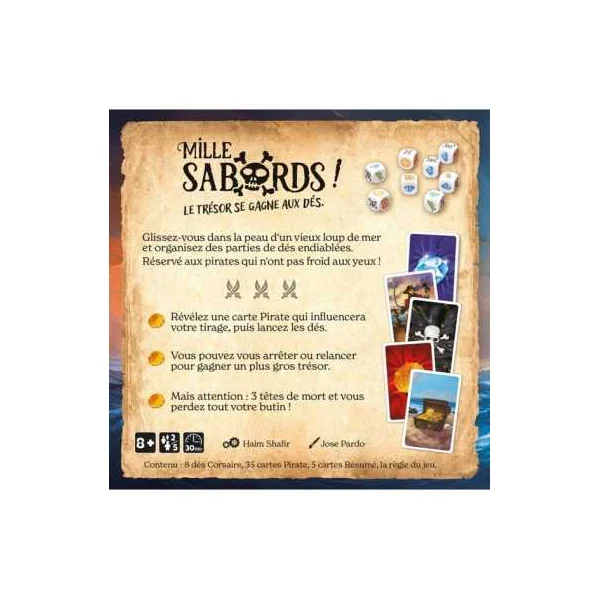 Mille sabords - jeu de stop ou encore - Gigamic - LaPouleAPois.fr