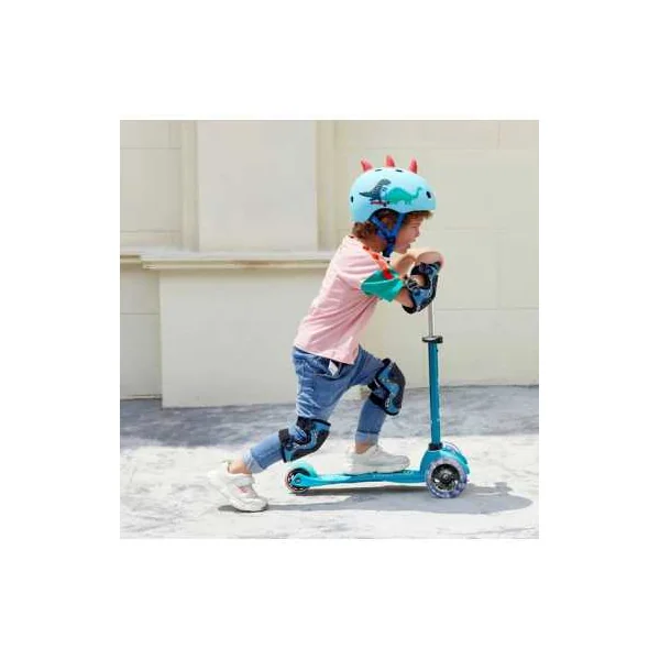Mini Micro Deluxe LED Aqua | Trottinette 3 Roues Enfant 2-5 ans