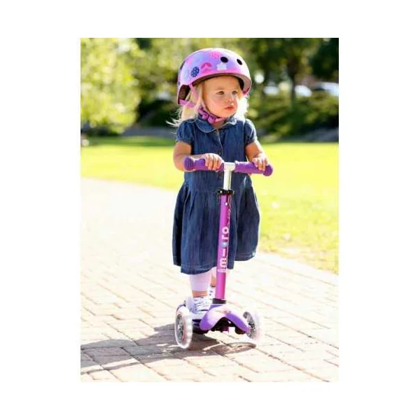 Mini Micro Deluxe LED Violette | Trottinette 3 Roues Enfant 2-5 ans