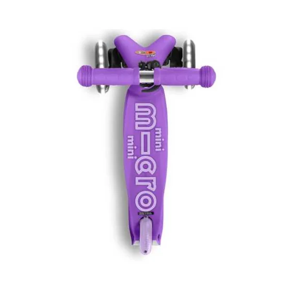 Mini Micro Deluxe LED Violette | Trottinette 3 Roues Enfant 2-5 ans