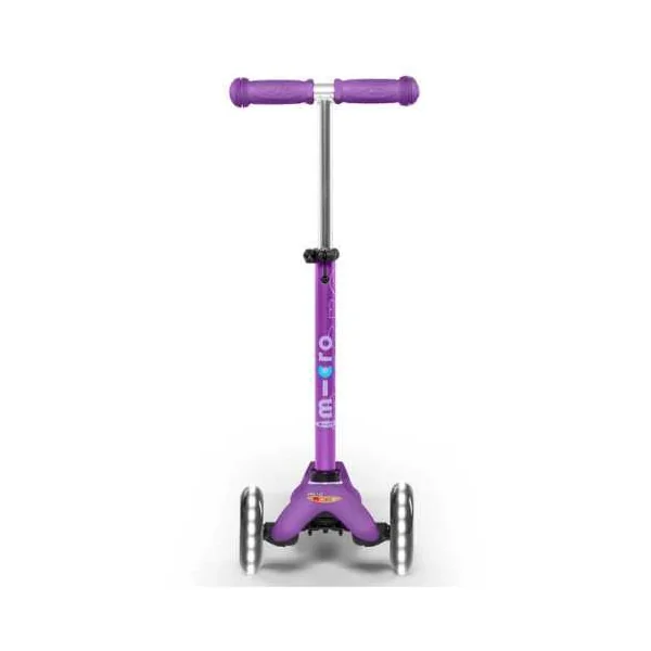 Mini Micro Deluxe LED Violette | Trottinette 3 Roues Enfant 2-5 ans