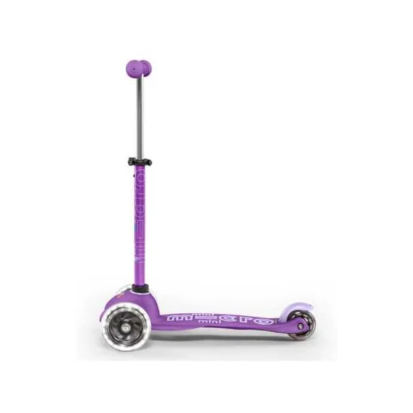 Mini Micro Deluxe LED Violette | Trottinette 3 Roues Enfant 2-5 ans