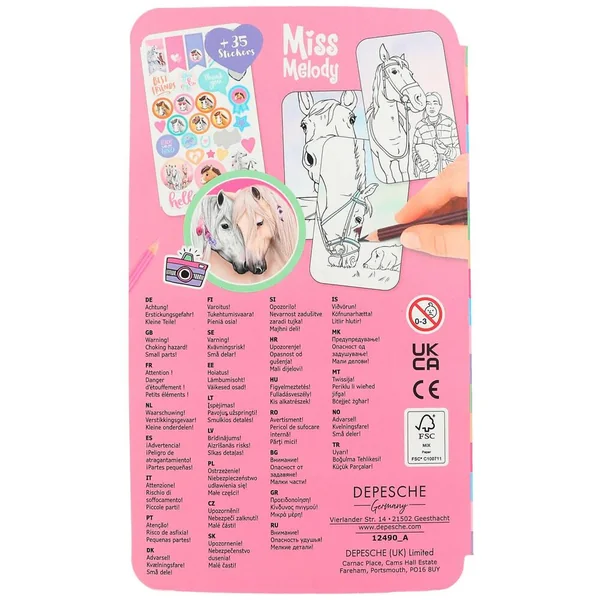 MISS MELODY SELFIE ALBUM DE COLORIAGE