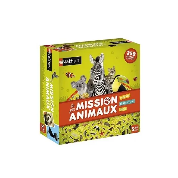 Mission Animaux | Le Jeu de Cherche et Trouve Nathan dès 5 ans