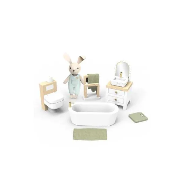 Mobilier Salle de Bain en Bois pour Maison de Poupée | Speedy Monkey