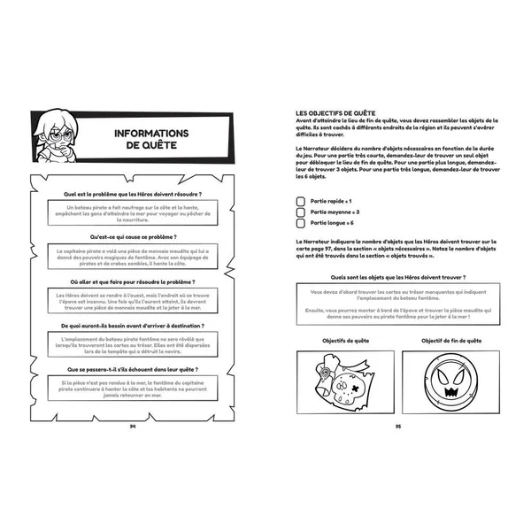 MON PREMIER JEU DE ROLE UNE AVENTURE A COLORIER - LIVRE DE REGLES