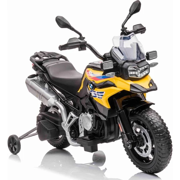 Moto électrique BMW F850 GS, sous licence, batterie 12V, roues souples EVA, moteur 2 x 35W,