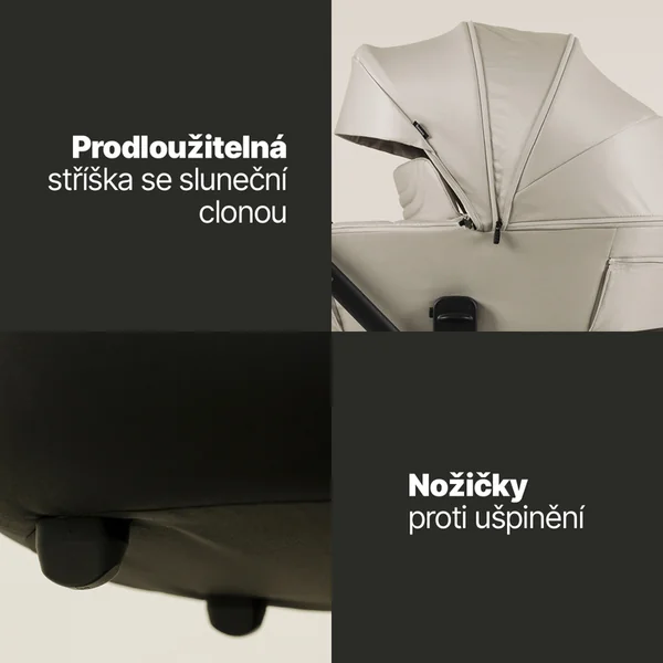 Nacelle profonde pour poussette sportive Move XL 5, Shade Grey