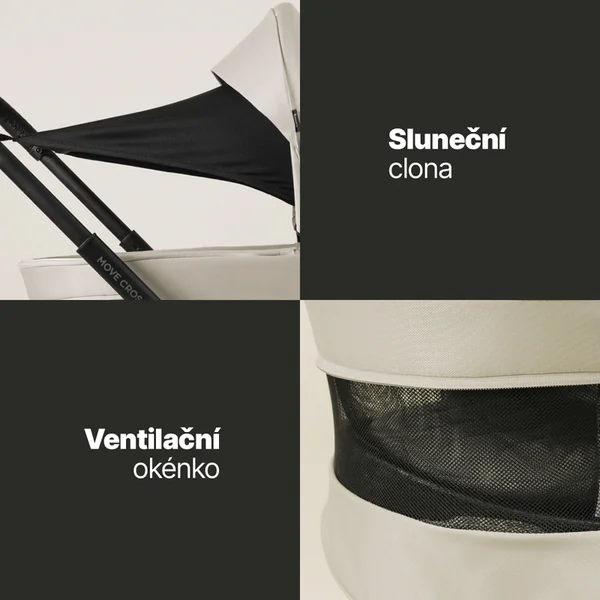 Nacelle profonde pour poussette sportive Move XL 5, Shade Grey