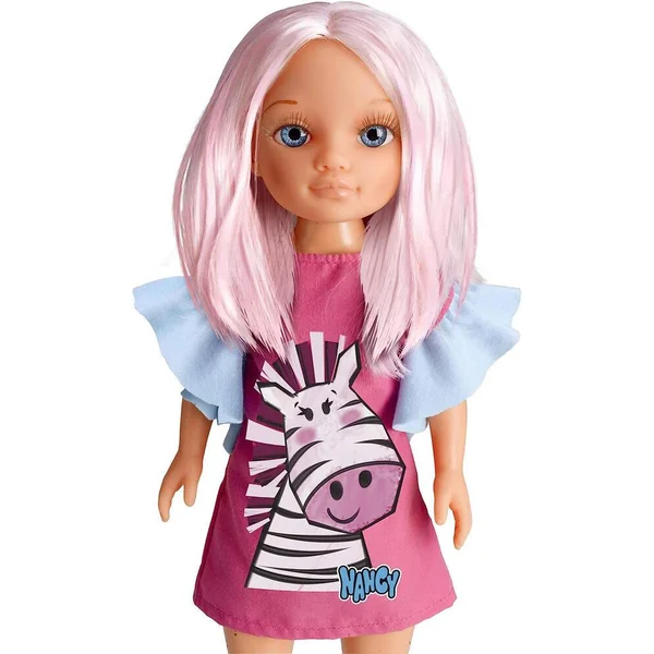 NANCY - POUPEE UN JOUR DE COULEUR - MODELE CHEVEUX ROSE