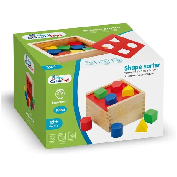 New Classic Toys - Colorful Shape Sorter - Baby Activity Toys
