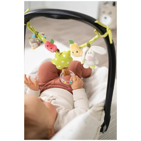 NICI - My First NICI Pram Rattle Chain Rabbit Owl - Baby Activity Toys