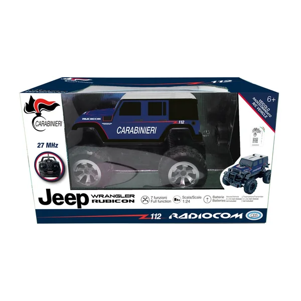 ODS - Play Vehicles - Jeep Wrangler Rubicon Carabinieri RC Car - 6 Years - Educational Play