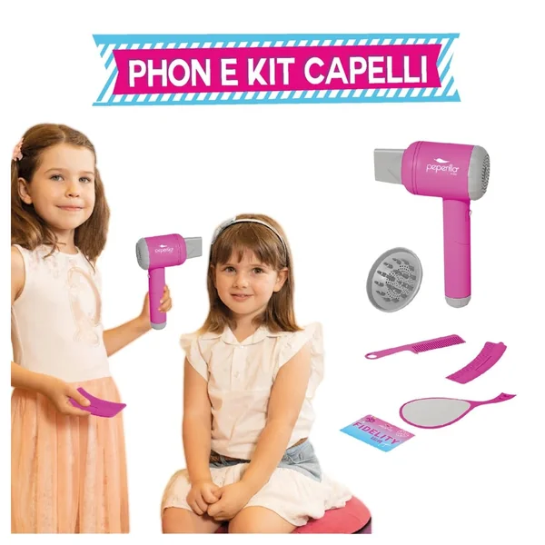 ODS - Pretend Professions - Hair Dryer and Accessories Kit - Pink - 3 Years