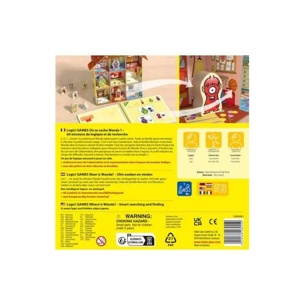Où se cache Wanda ? Logic! Games Haba | Jeu de Logique dès 4 ans