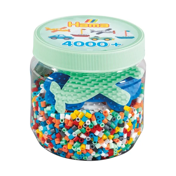 Pat Hama 4000 Beads and Pegboards in Tub in Green Tub - Arts & Crafts
