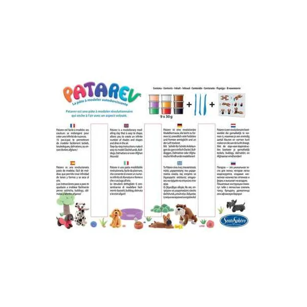 Patarev Les Chiens Sentosphère dès 8 ans : Pâte à modeler magique