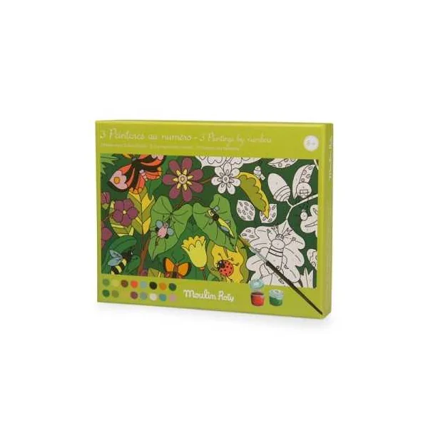 Peintures au numéro Le botaniste Le jardin du Moulin - Moulin Roty