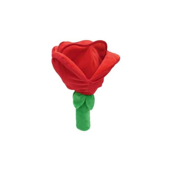 Peluche Coeur Fleur blanc rouge - Flipetz by Déglingos - Cadeau St Valentin