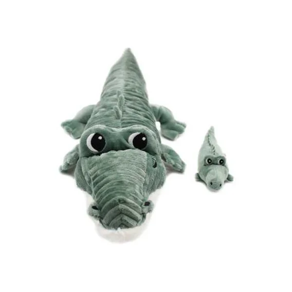 Peluche Croketou le crocodile maman et bébé vert - Les Ptipotos by Déglingos