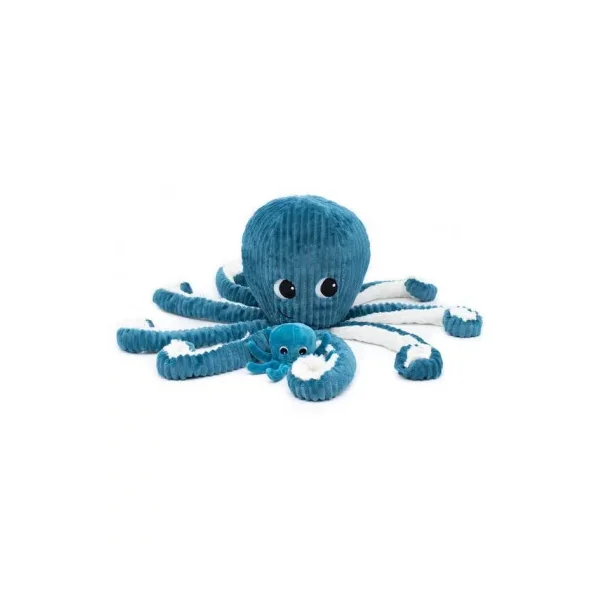 Peluche Filou la pieuvre bleu - Les Ptipotos by Déglingos