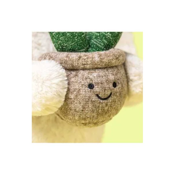 Peluche Lapin crème avec plante - Jellycat - Idée cadeau - Dès la naissance