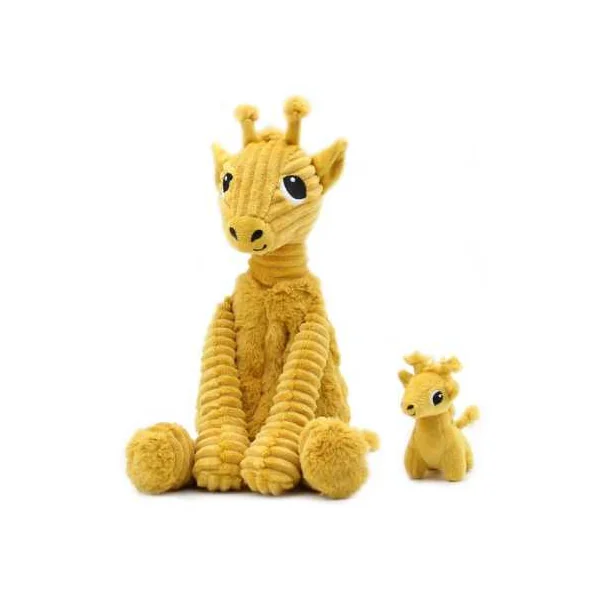 Peluche Loncou la girafe jaune maman et bébé - Les Ptipotos by Déglingos