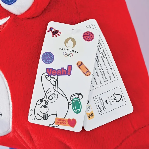 PELUCHE MASCOTTE LES PHRYGES - OLY 25 CM - JEUX OLYMPIQUES PARIS 2024