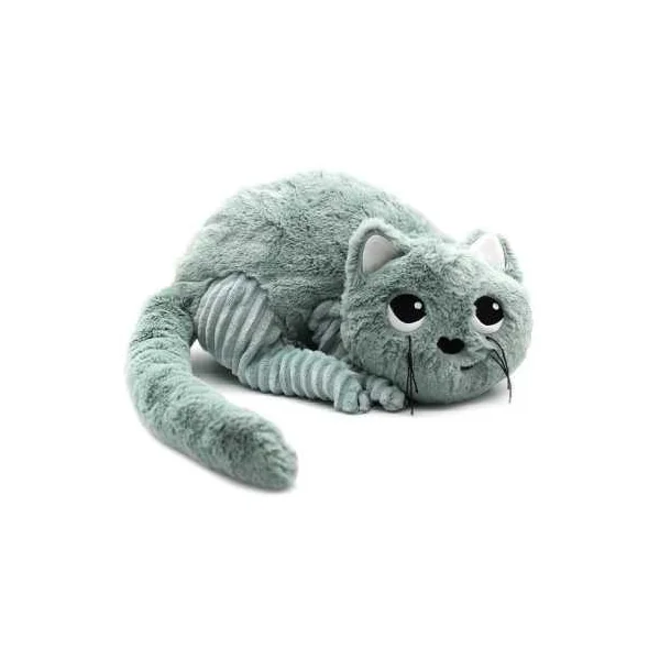 Peluche Miaou le chat maman et bébé vert menthe - Les Ptipotos by Déglingos
