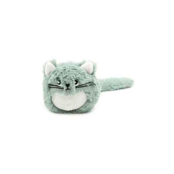 Peluche Miaou le chat maman et bébé vert menthe - Les Ptipotos by Déglingos
