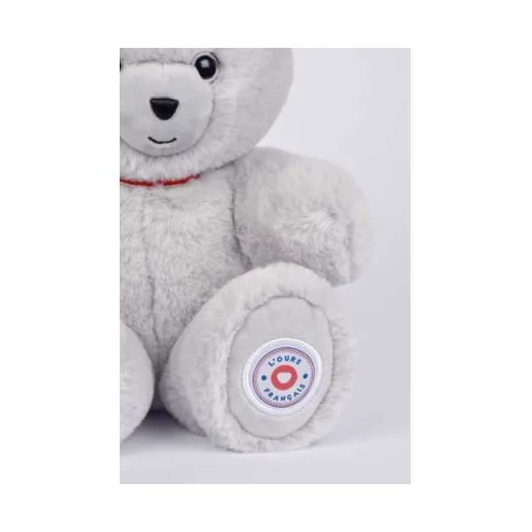 Peluche Petit Ours Gris 25 cm - L'Ours Français | Made in France