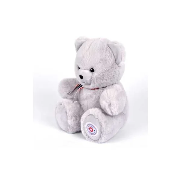 Peluche Petit Ours Gris 25 cm - L'Ours Français | Made in France