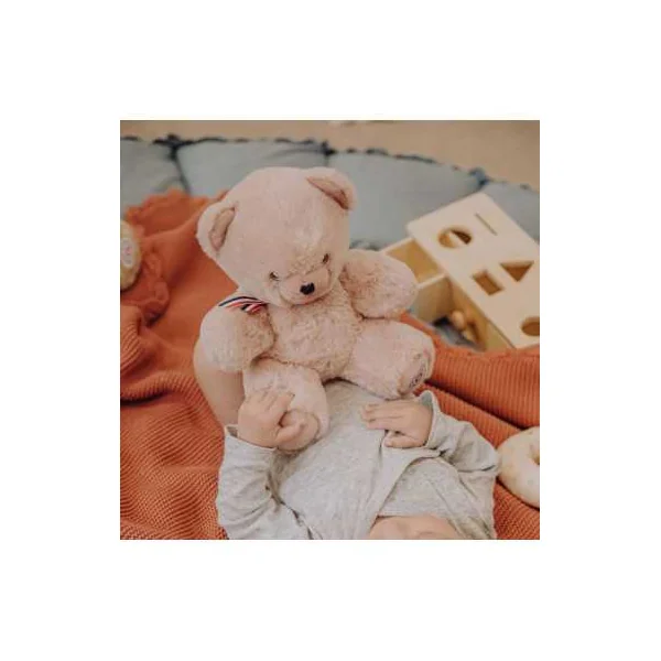 Peluche Petit Ours Rose 25 cm - L'Ours Français | Made in France