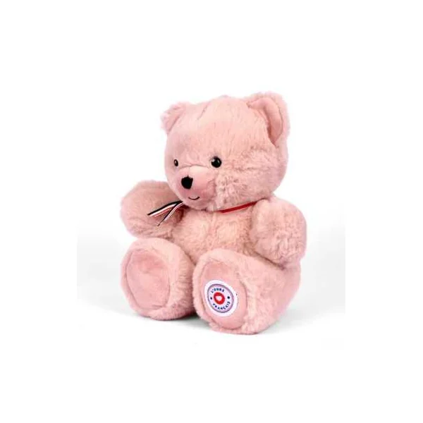 Peluche Petit Ours Rose 25 cm - L'Ours Français | Made in France