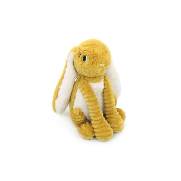 Peluche Toudou le lapin jaune moutarde - Les Ptipotos by Déglingos
