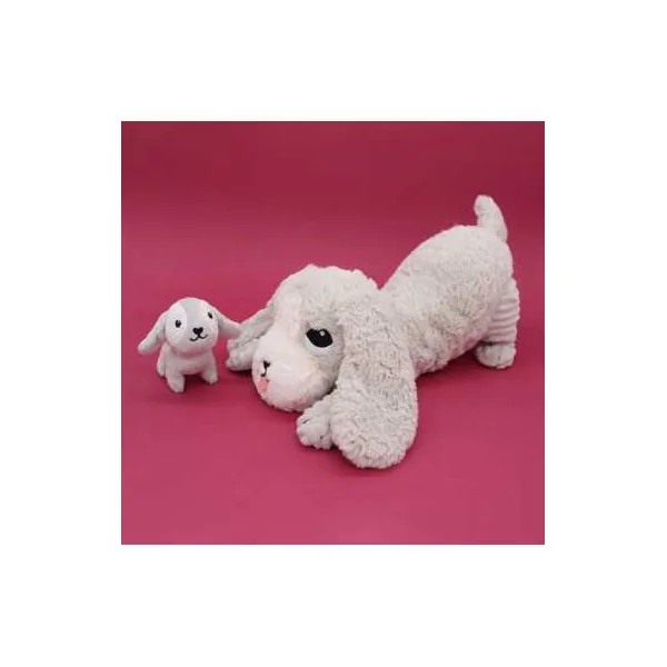 Peluche Toutou le chien gris clair - Les Ptipotos by Déglingos