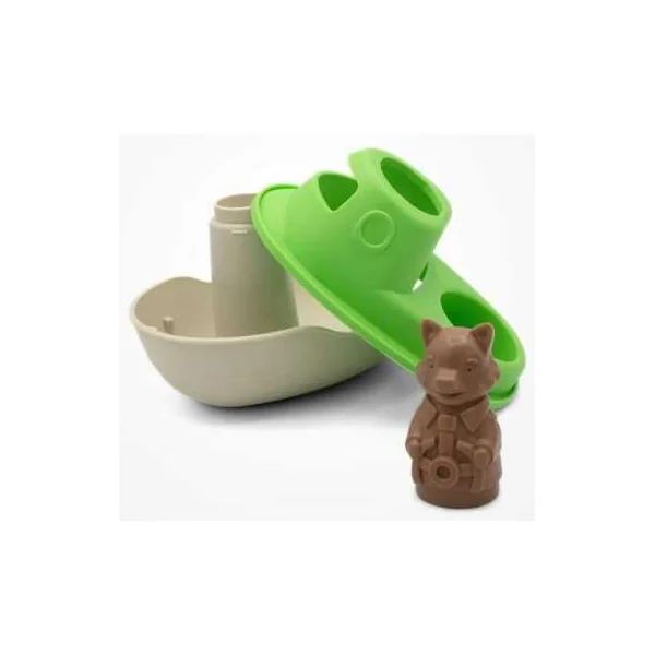 Petit Bateau de Mr Renard Crème - Simple - Jouet de bain 1 à 3 ans