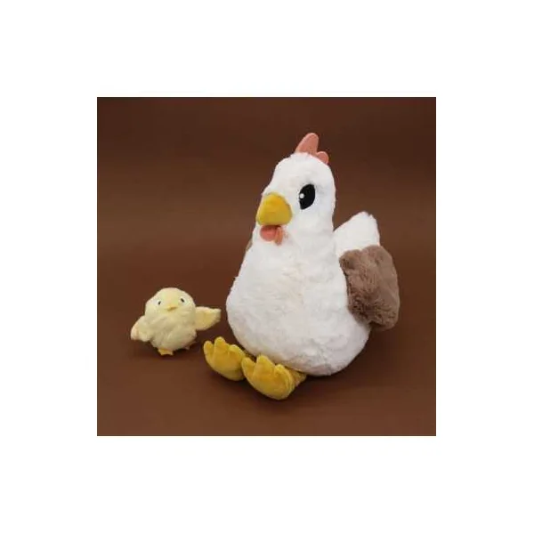 Pioupiou la poule blanche - Les Ptipotos by Déglingos - Peluche