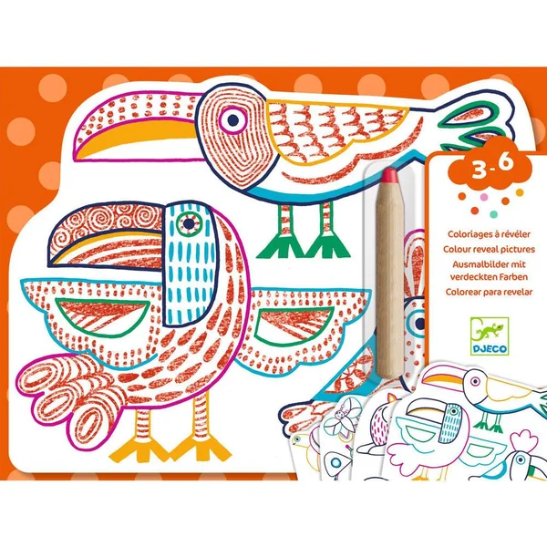 POCHETTE IMAGES A COLORIER - FAMILLES SAUVAGES