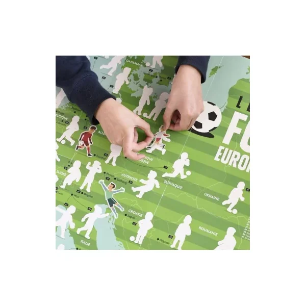 Poster Stickers Football Poppik - Activité Créative Sport dès 7 ans