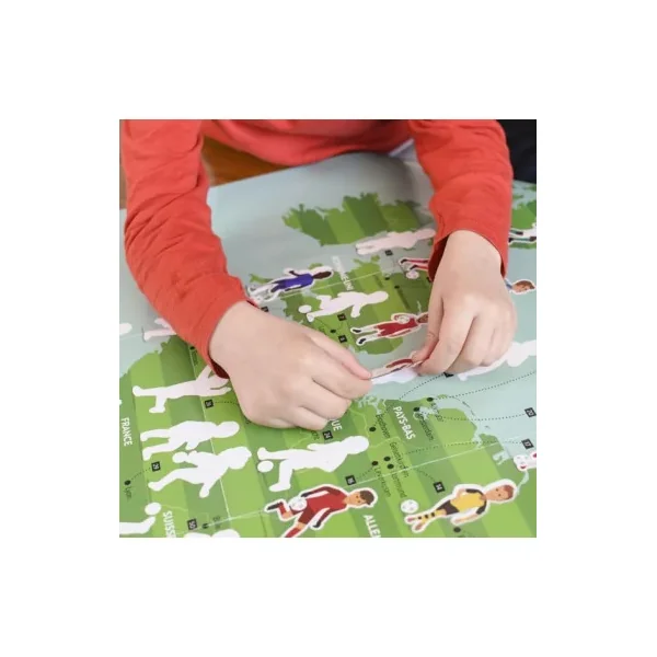 Poster Stickers Football Poppik - Activité Créative Sport dès 7 ans