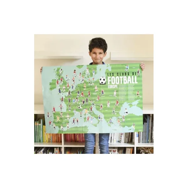 Poster Stickers Football Poppik - Activité Créative Sport dès 7 ans