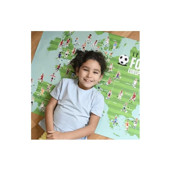 Poster Stickers Football Poppik - Activité Créative Sport dès 7 ans