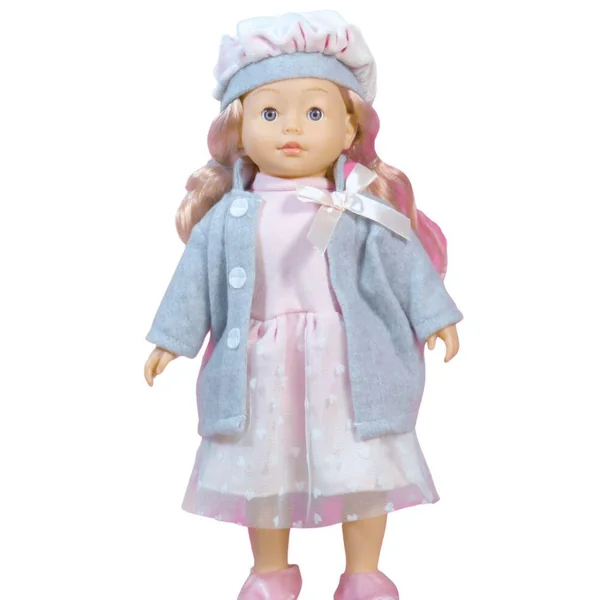 POUPEE BAMBOLINA EN MANTEAU GRIS 46CM - AVEC SES ACCESSOIRES POUR CHEVEUX, PARLE ET CHANTE